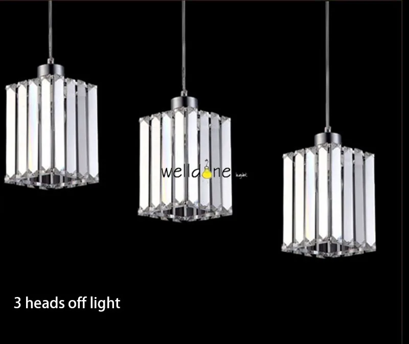 Современная простая светодиодная подвесная панель освещения клубный кулон с 3