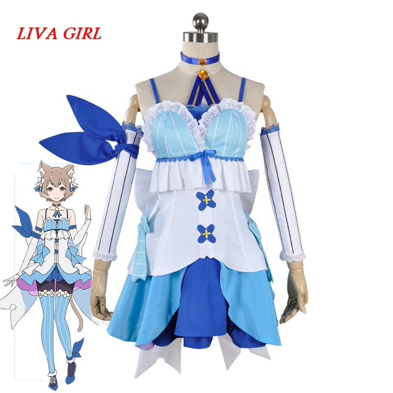 Костюм для косплея аниме Re: жизнь в другом мире от нуля костюм кошки с хвостом| |