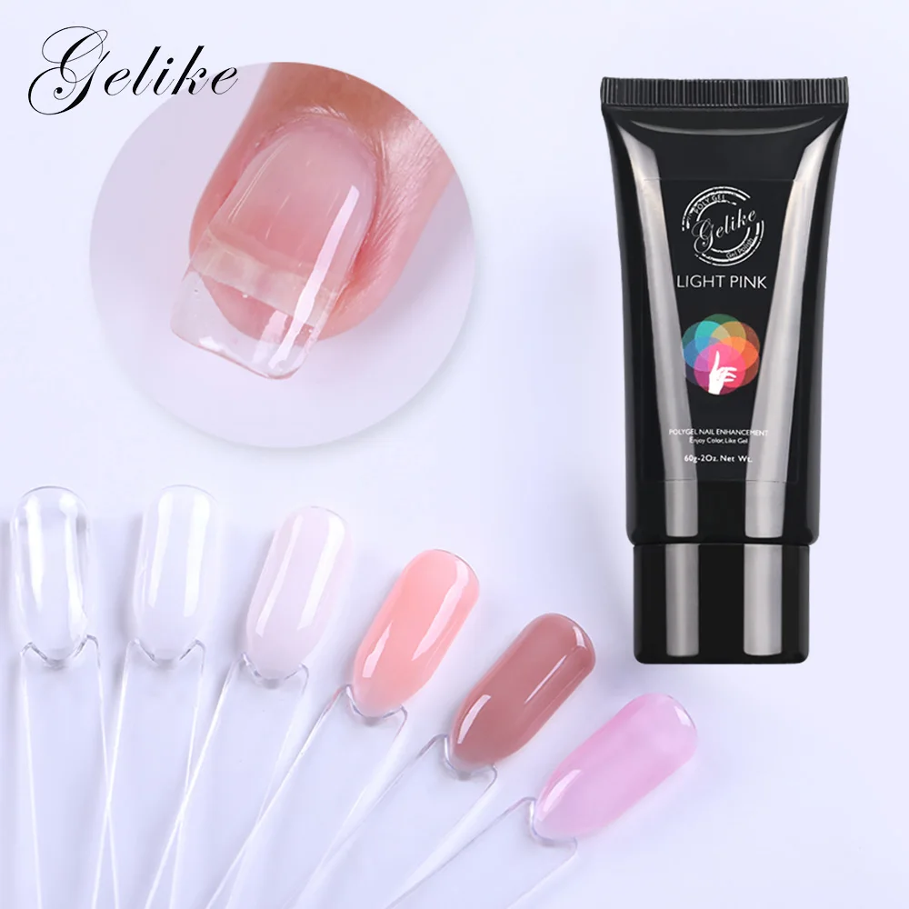 Gelike поли гель Бесплатная доставка французский ногтей чистый Камуфляжный Цвет
