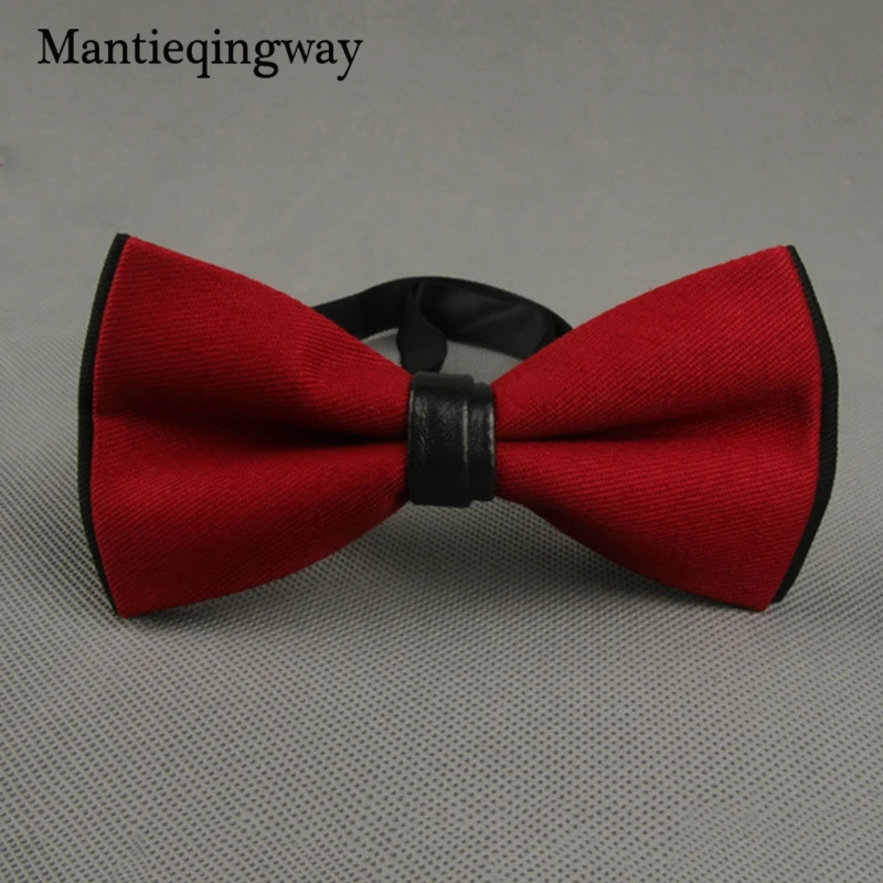 Mantieqingway двойной Слои лук Галстуки для Для мужчин Хлопок Боути смокинг Gravatas женщин
