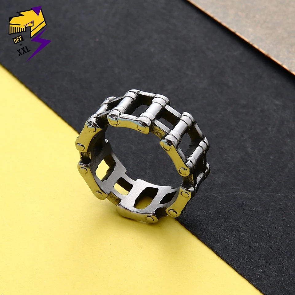 Мужские и женские кольца цепочки из нержавеющей стали серебряные в стиле