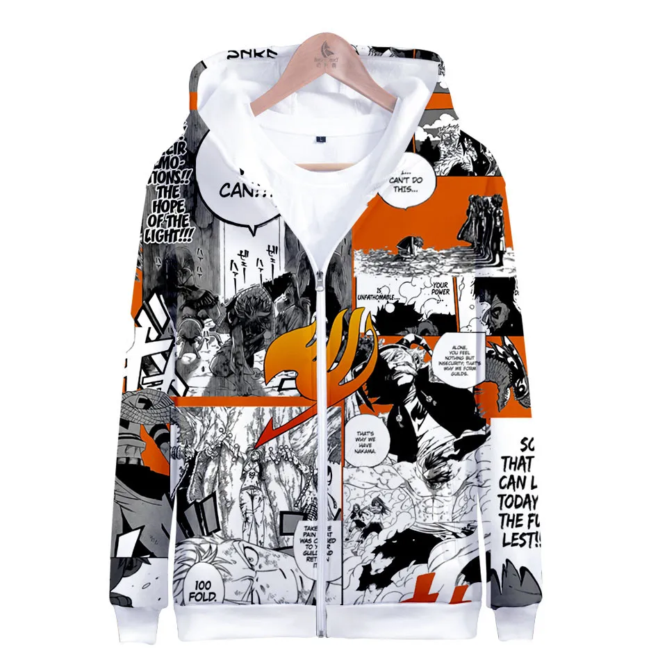 

Fairy Tail XXXXL Zipper Hoodie Dropshipping New 2019 Hot Selling Mens Sweatshirt Hoodies 3D Print Streetwear Jacket Coat Clothes