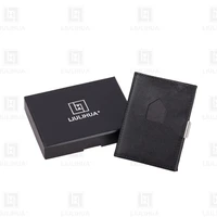 liulihua fashion men credit card holder minimalist ridge exentri similar crypto wallet black leather luxury vegan purse