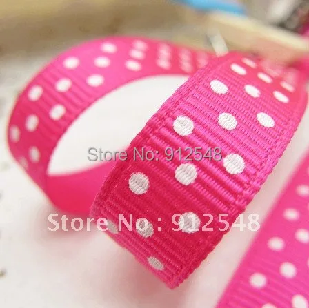 Розовая лента в рубчик для упаковки подарков поделок 3/8 дюймов белая тканевая