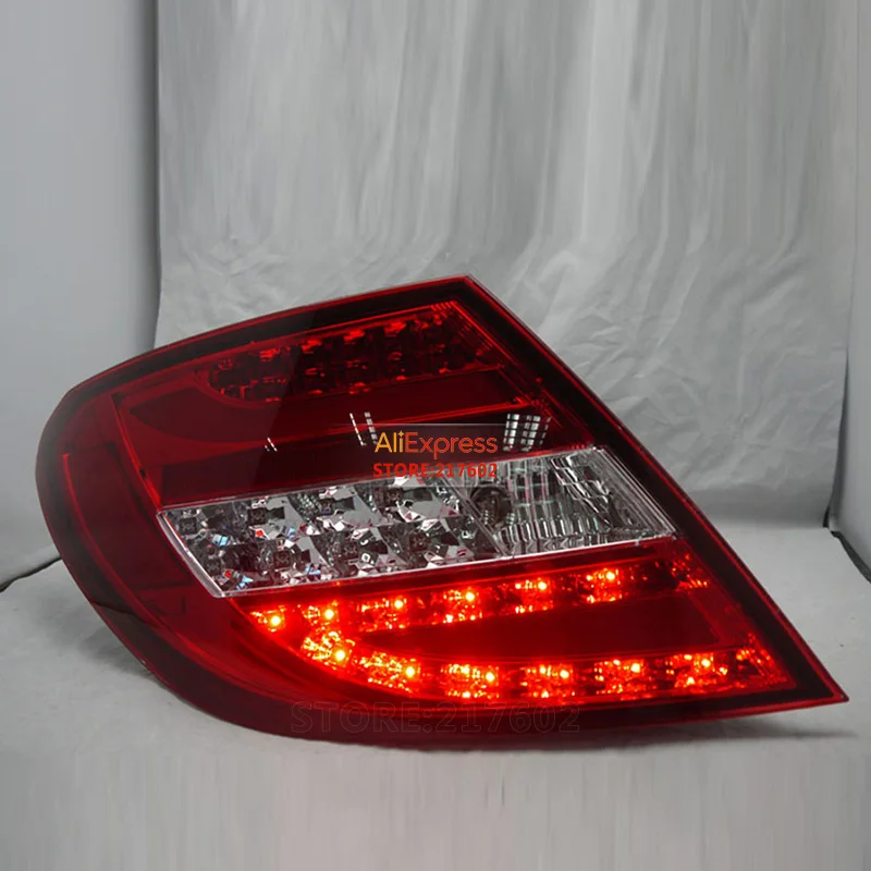 SONAR бренд для Mercedes-Benz c-класс W204 C180 C200 C230 C260 светодиодный задний фонарь 2007-2010 года черный с красным корпусом