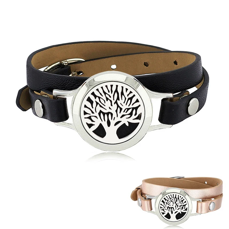 

Магнитная натуральная кожа, нержавеющая сталь 316L 25 мм, с эфирным маслом bnda рассеивающий браслет, 5 войлочных подушечек в подарок