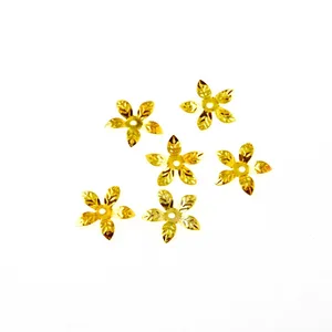Коннекторы для украшения, золотистые, 15x15 мм, 200 шт., филигранные цветочные обертки шт.