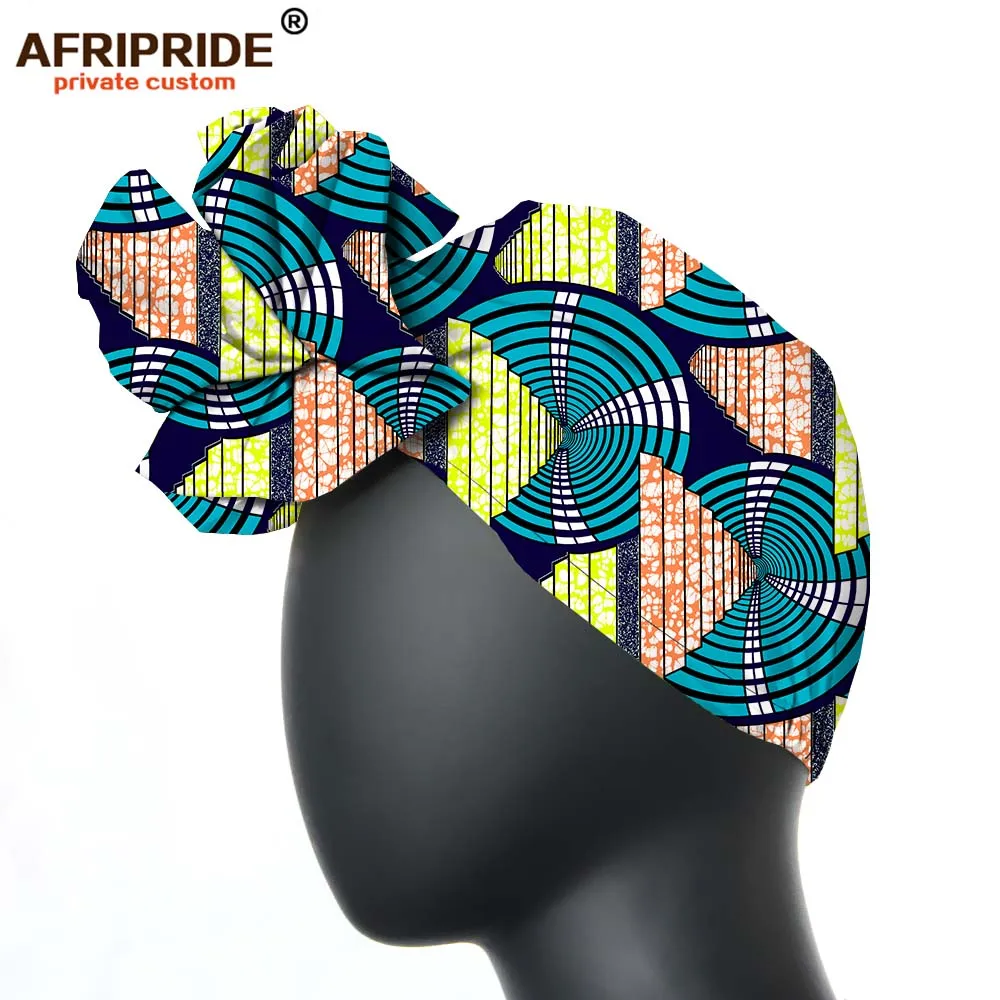 African headtie hat nigeria turban headband already tied african head wraps cap head scarf ankara fabric print AFRIPRIDE A19H003 - Цвет: 101A