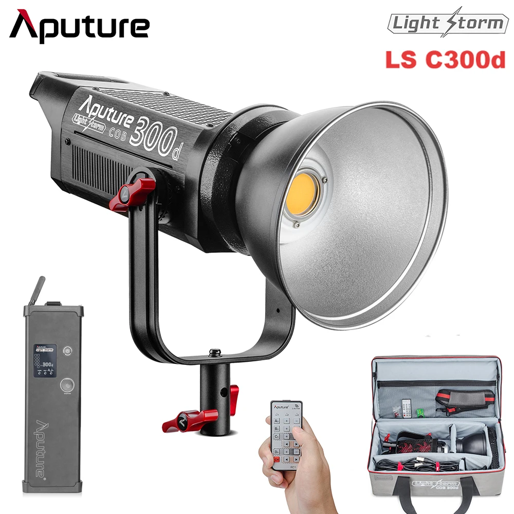 Aputure COB LS C300D 300 Вт 5500K Дневной светильник сбалансированный светодиодный видео CRI95 +