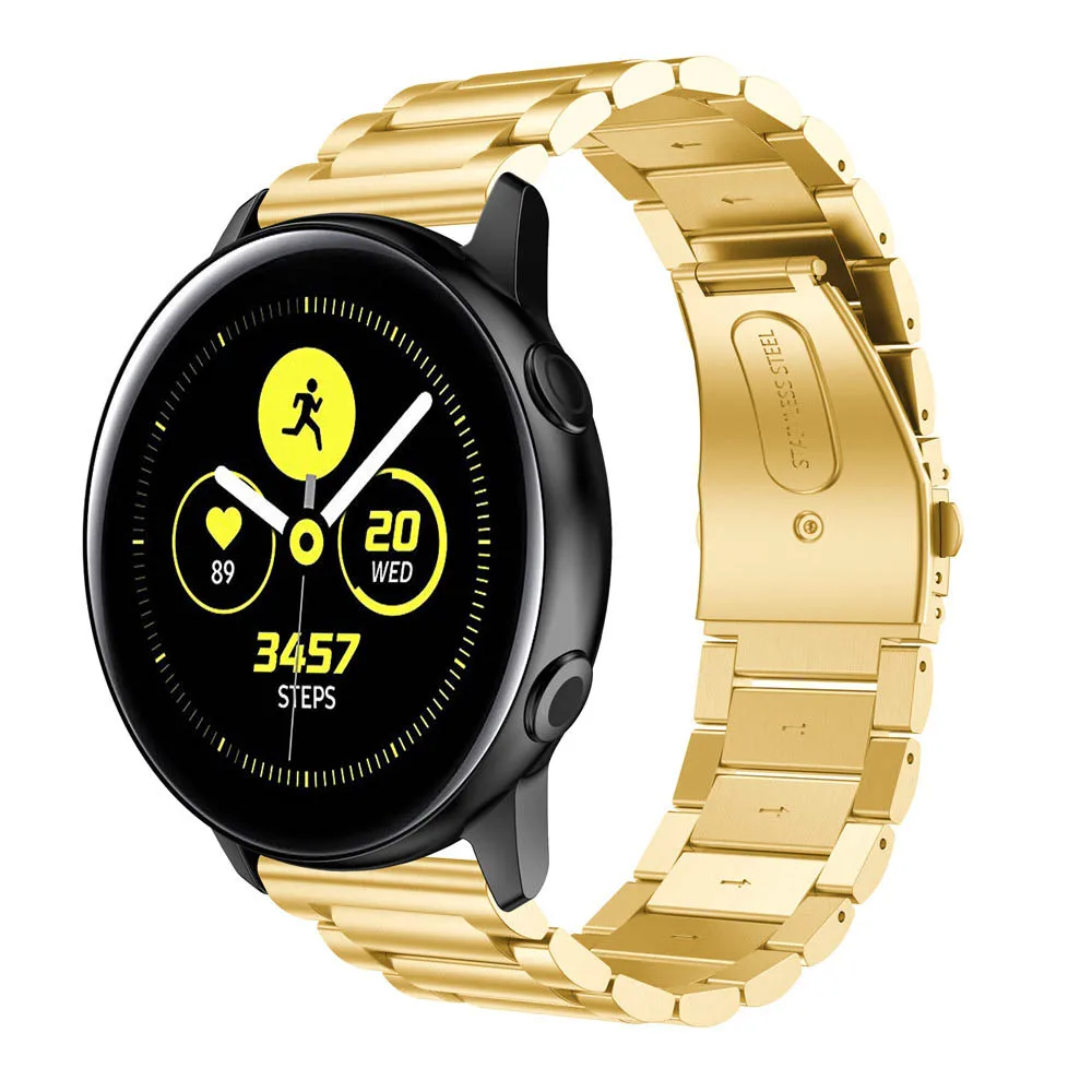 20 мм для samsung Galaxy watch активный ремешок браслет из нержавеющей стали для samsung Galaxy ремешок сменный Браслет