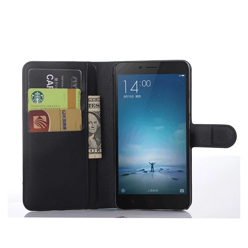 Новый роскошный оригинальный чехол книжка из искусственной кожи для Xiaomi Redmi Note 2