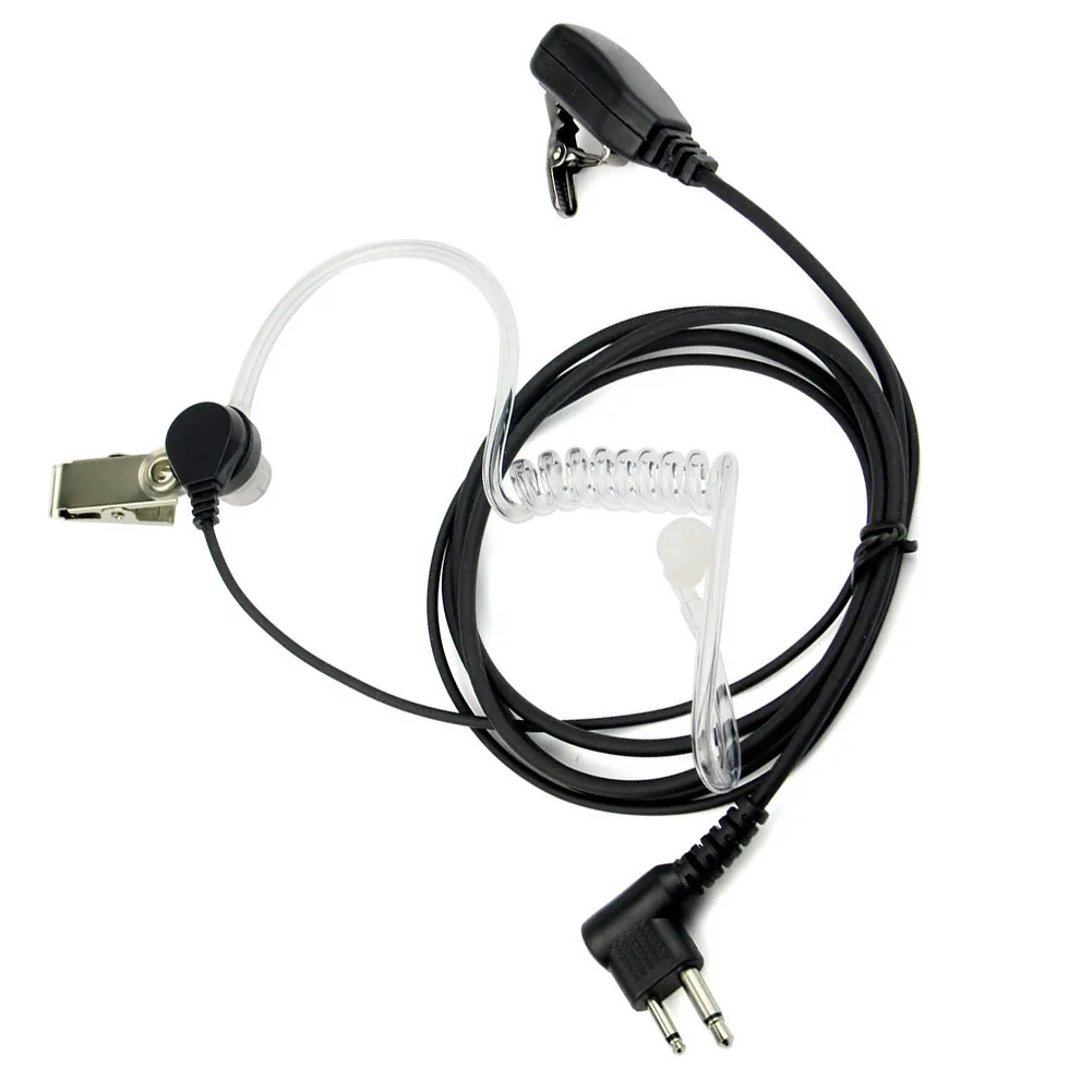 Акустическая трубка PTT Mic 2Pin наушники Walkie Talkie гарнитура для Kenwood TYT Baofeng 888s UV 5R RETEVIS