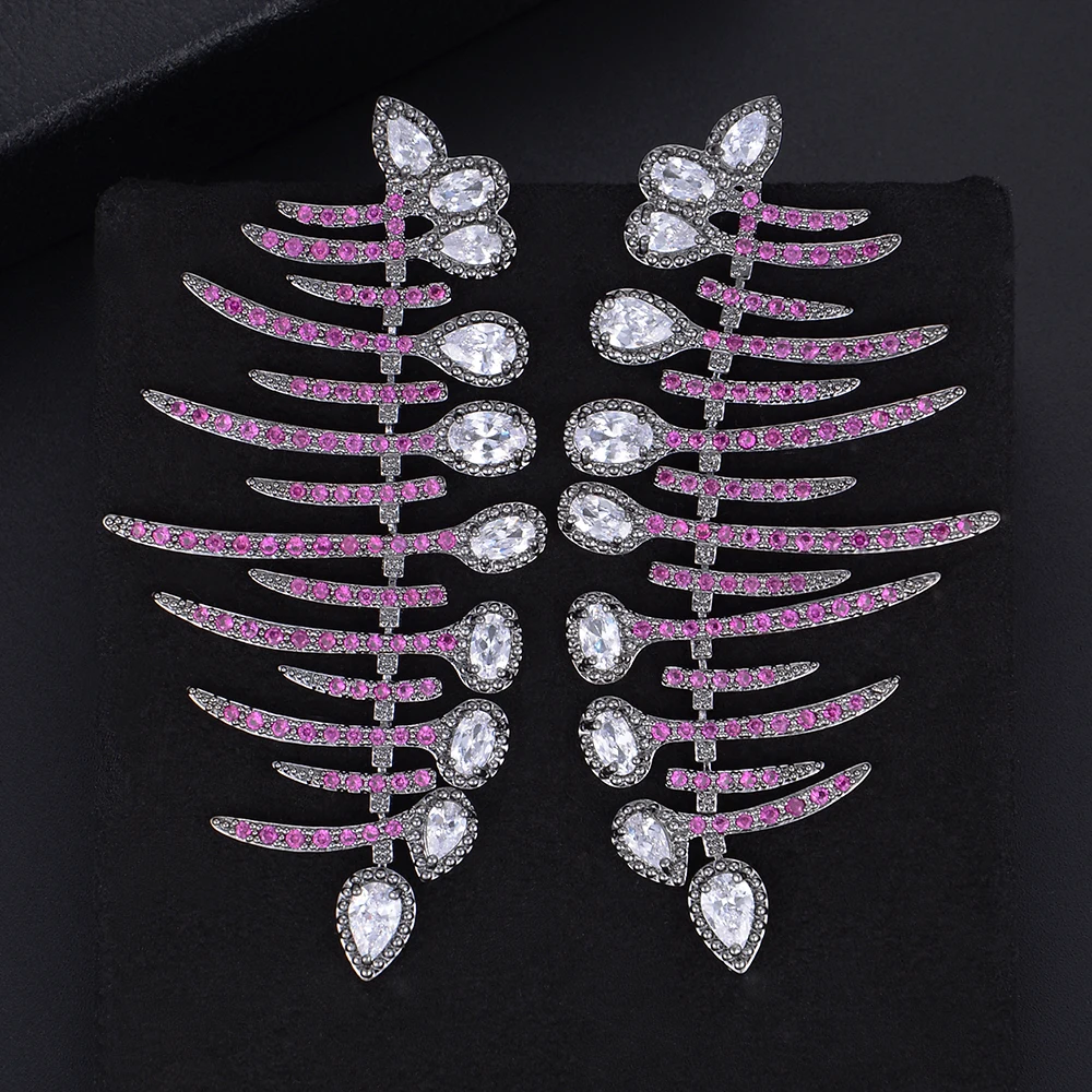 Женские свадебные серьги SISCATHY брендовые с кубическим цирконием модные ювелирные