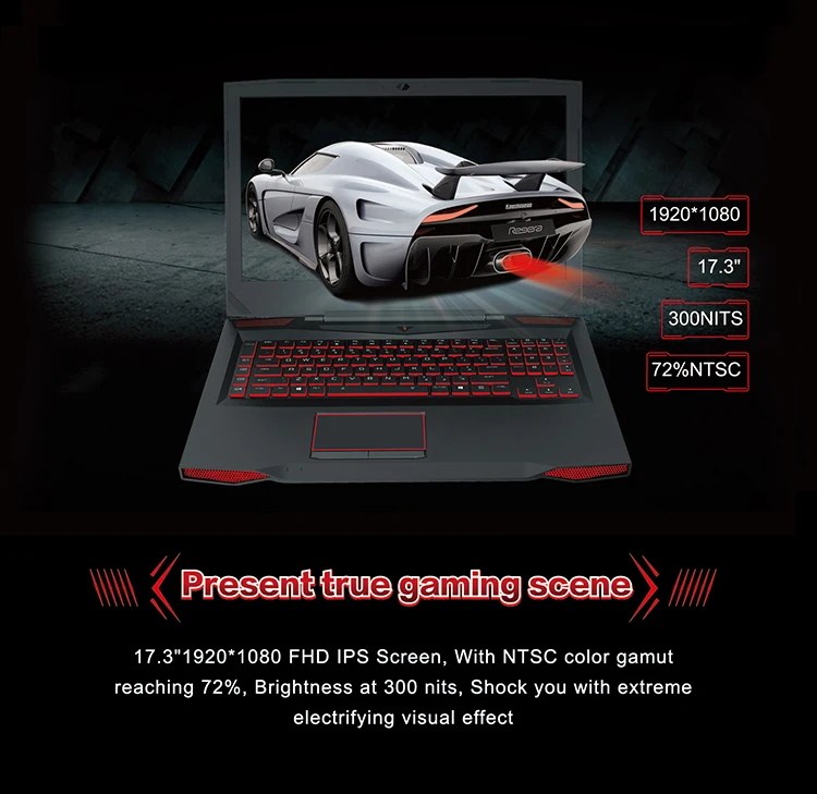 BBEN Ноутбук игровой компьютер Intel i7 7700HQ Kabylake 6G NVIDIA GTX1060 Windows 10 16 Гб памяти RGB механическая клавиатура HD камера