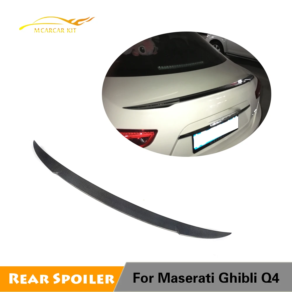 Для Maserati Ghibli база Sedan S Q4 углеродного волокна задний спойлер багажника крышка багажника крыло губ