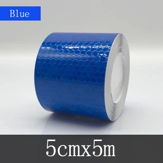 5cmx5m 5 см x 5 м Аксессуары для велосипеда светоотражающие наклейки на велосипед клейкая лента для безопасности велосипеда белый красный желтый отражающий наклейки на велосипед - Цвет: 5cmx5m