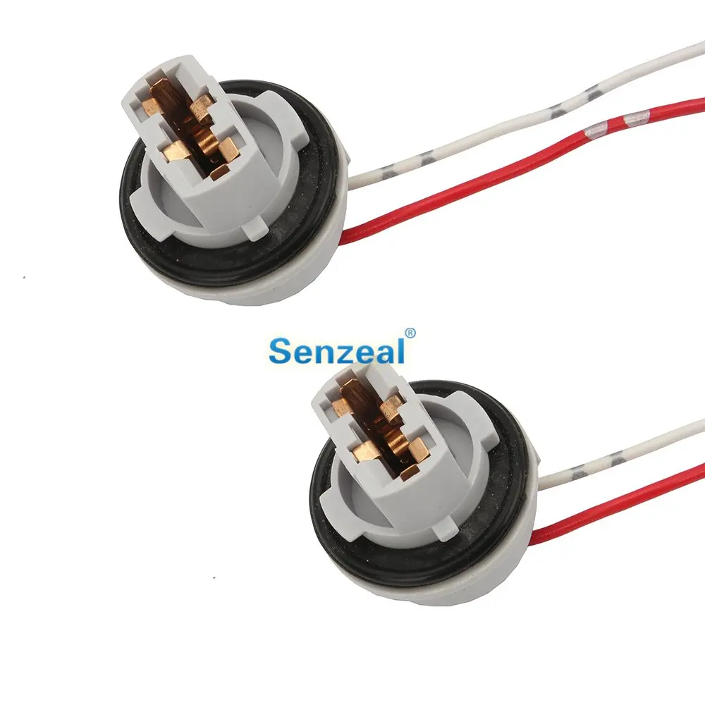 Senzeal 2 шт. T20/W21W лампочки 7440 адаптер гнезд ABS + медный провод бескислородная медь