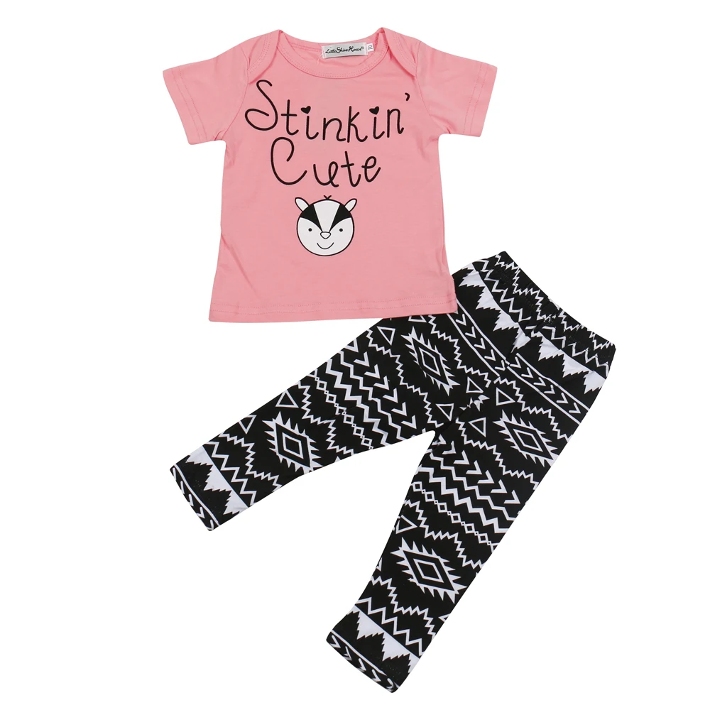 2019 Лидер продаж Одежда для новорожденных маленьких девочек комплекты одежды