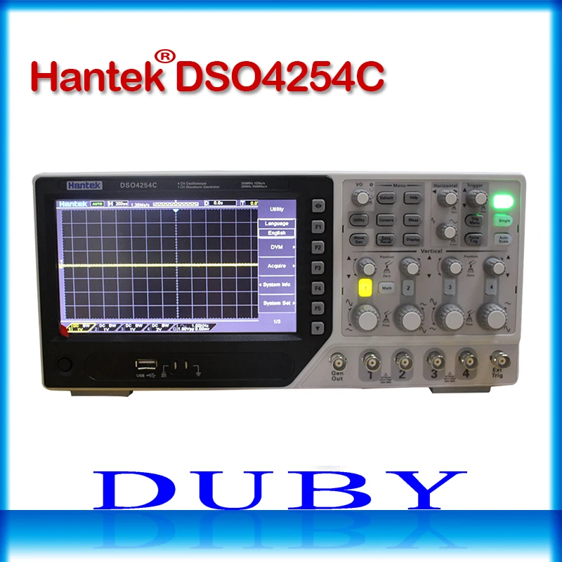 Цифровой осциллограф Hantek DSO4084C DSO4104C DSO4204C DSO4254C портативный 80 250 МГц 4 канала 1GSa/s
