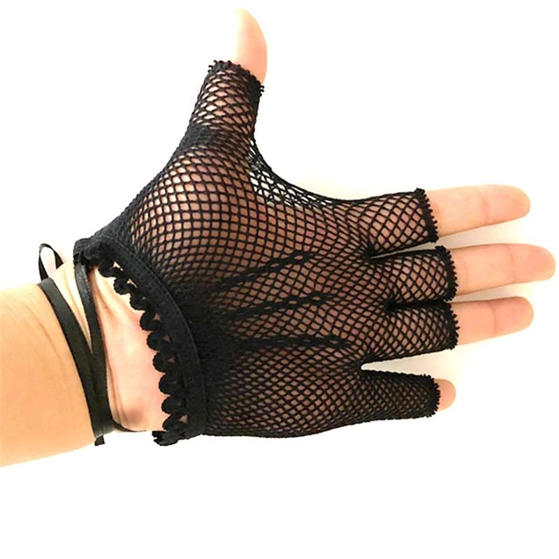 1 пара женские сексуальные ажурные сетчатые перчатки для хип хопа без пальцев