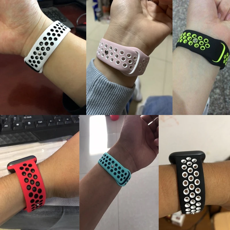 OSRUI ремешок для Apple Watch band 4 3 iwatch 42 мм/38 мм 44 мм/40 correa pulseira спортивный силиконовый