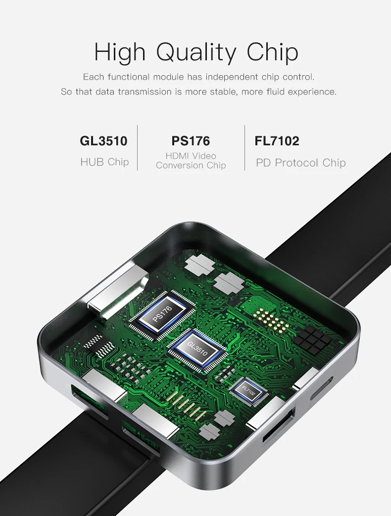 NOHON type C концентратор конвертер USB-C HDMI USB 3,0 адаптер кардридер PD зарядное устройство разделитель данных для MacBook samsung S9 huawei P20