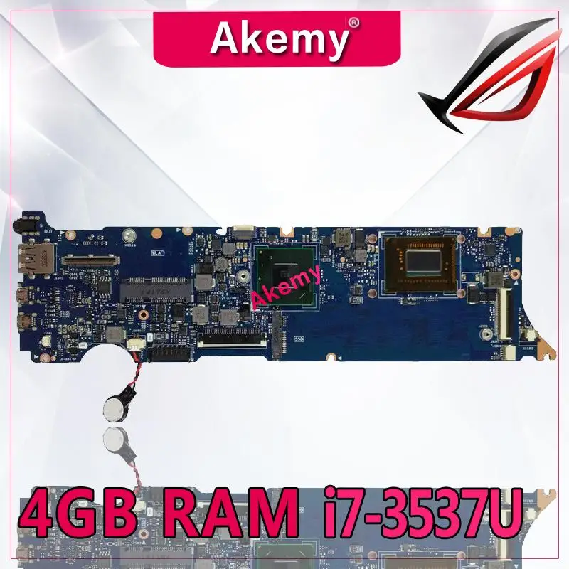 Akemy UX31A2 материнская плата для ноутбука ASUS UX31A UX31 тестовая оригинальная материнская плата 4G ram I7-3537U REV2.0