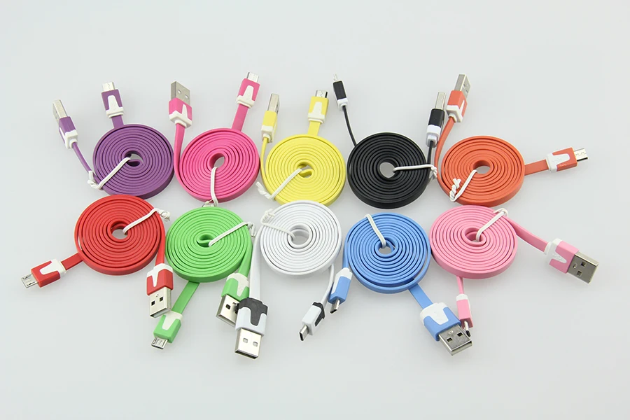 1 м 2 3 цветной плоский usb кабель для синхронизации данных iphone 5 6 6s 7 8x8 pin samsung android micro