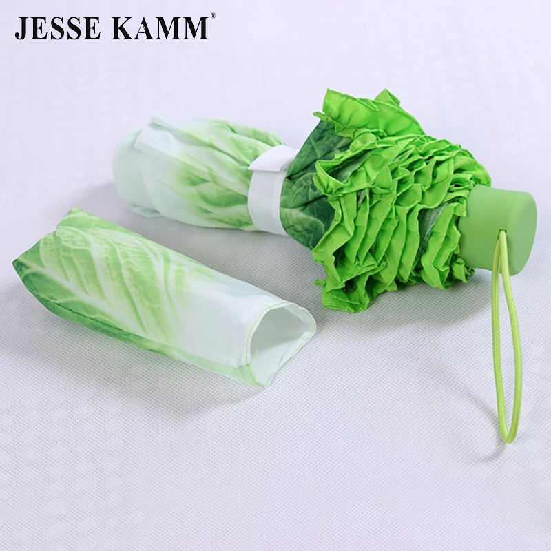 JESSE KAMM портативный трехскладной зонт прочный Ветрозащитный креативный модный