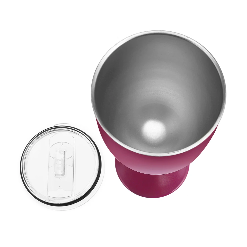 Stainless Steel Goblet Red Wine Cup Car Auto Double Layer Cocktail Durable Glass Lid Drinking Ware Z35 | Дом и сад