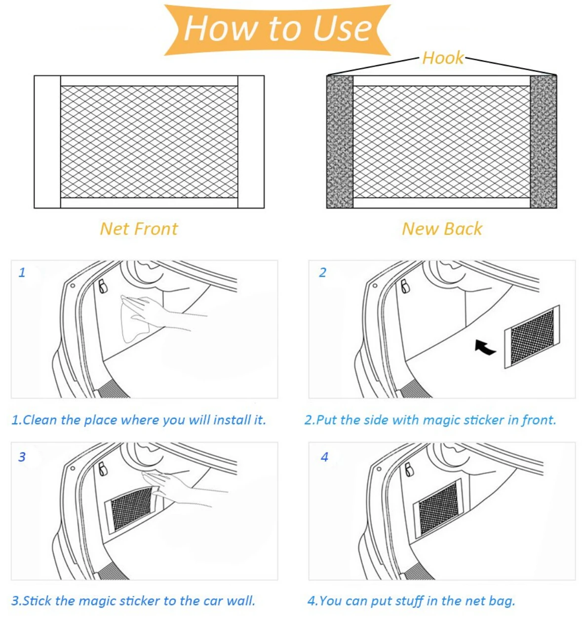 Автомобильная сумка для хранения на заднем сиденье Защитные чехлы сидений