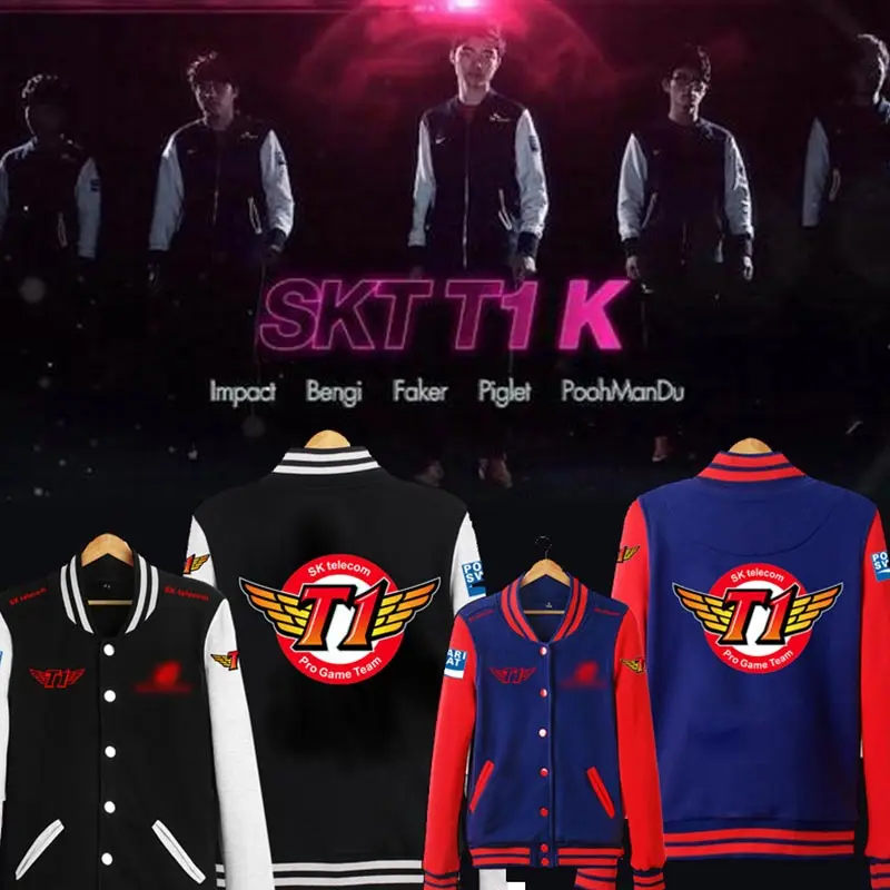 Faker толстовки Для мужчин с длинным рукавом S8 форма для соревнований куртка Skt1 кофты Skt T1 уличная Sk Telecom T1 игра Толстовка Z40