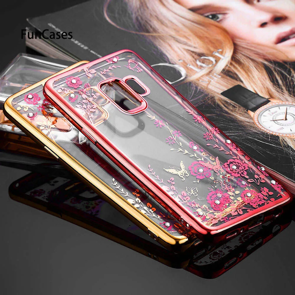 Мягкий чехол из ТПУ с цветочным принтом для samsung S10E S8 S9 плюс A8S A9S S7 S6 J6 J4 A8 A6 A7 2018 J3 J5