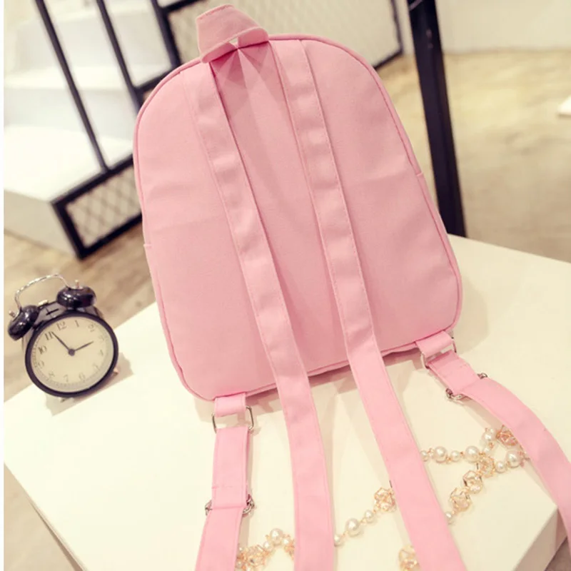 Бесплатная Доставка Real Photo 2017 Холст Рюкзак Дешевые Женщины Студенты Рюкзаки