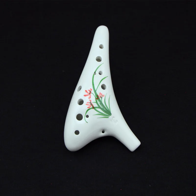 Керамическая канавка Ocarina с 12 отверстиями музыкальный инструмент для