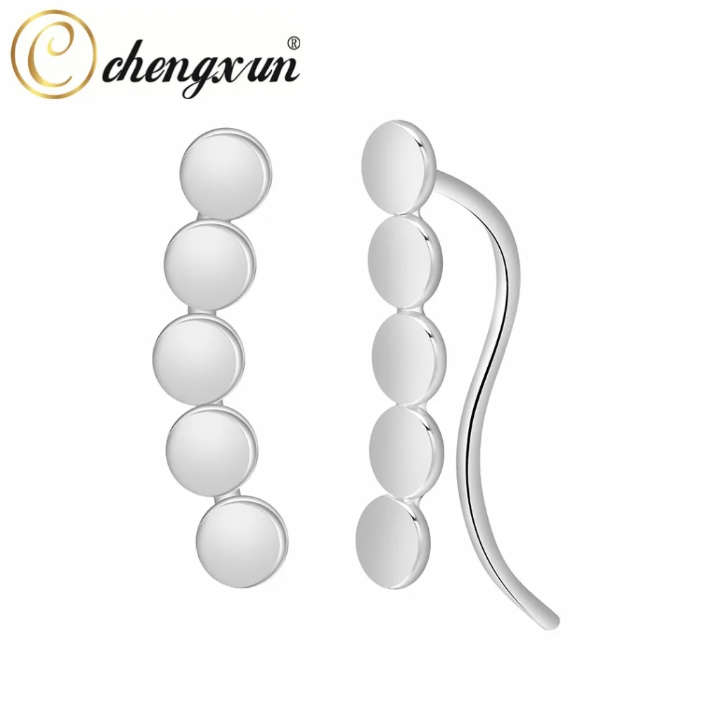 CHENGXUN Fashion Alloy Stud Earrings for Women Girls Party Decoration Jewelry Earring Modren 2018|Серьги-гвоздики| |