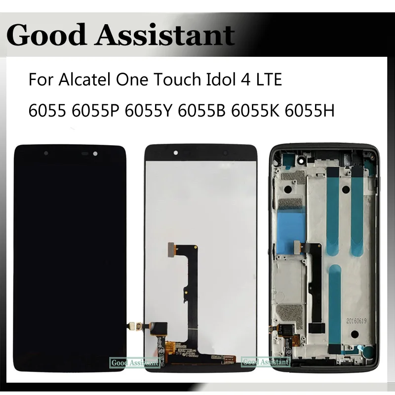 Для Alcatel One Touch Idol 4 LTE 6055 6055P 6055Y 6055B 6055K 6055H ЖК дисплей + кодирующий преобразователь