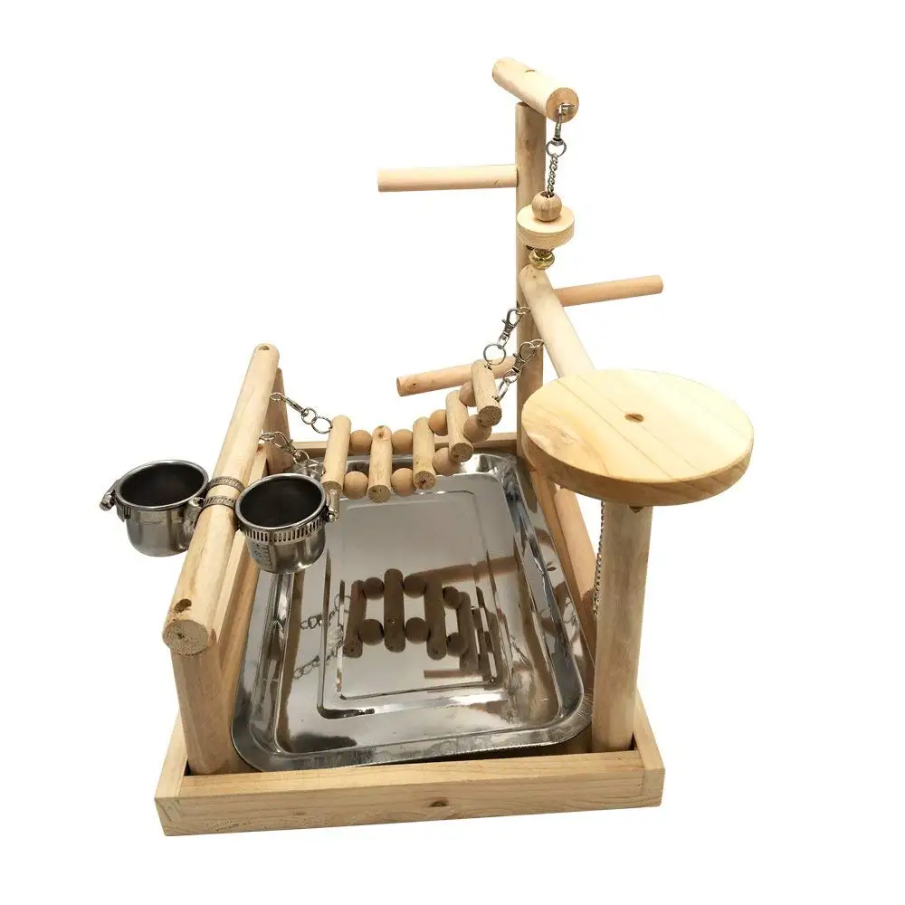 Детская игровая площадка для попугаев деревянная окуня тренажерного зала