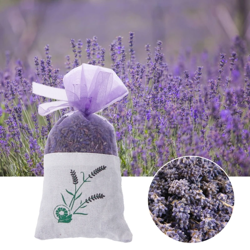 Natural Lavender Bud Dried Flower Sachet Bag Aromatherapy Aromatic Air Refresh Home Decor | Дом и сад