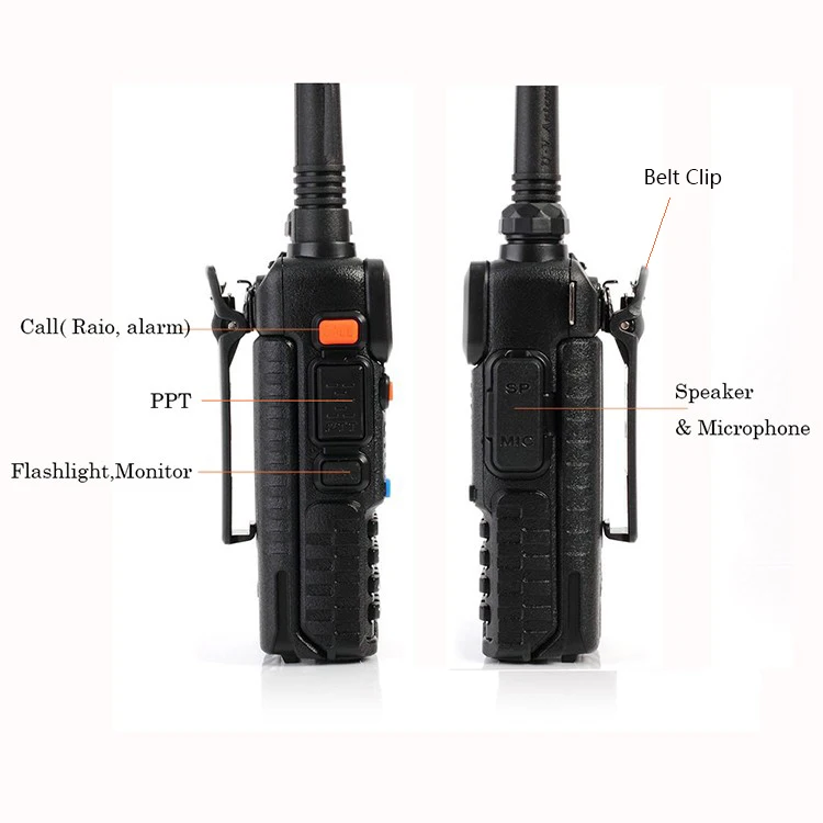 Комплект портативных раций Hunt UV 5R Baofeng Uv5r для трансивера сканера CB