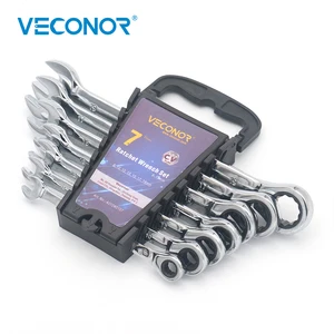 Набор ключей с храповым механизмом, 72T, 7 шт.