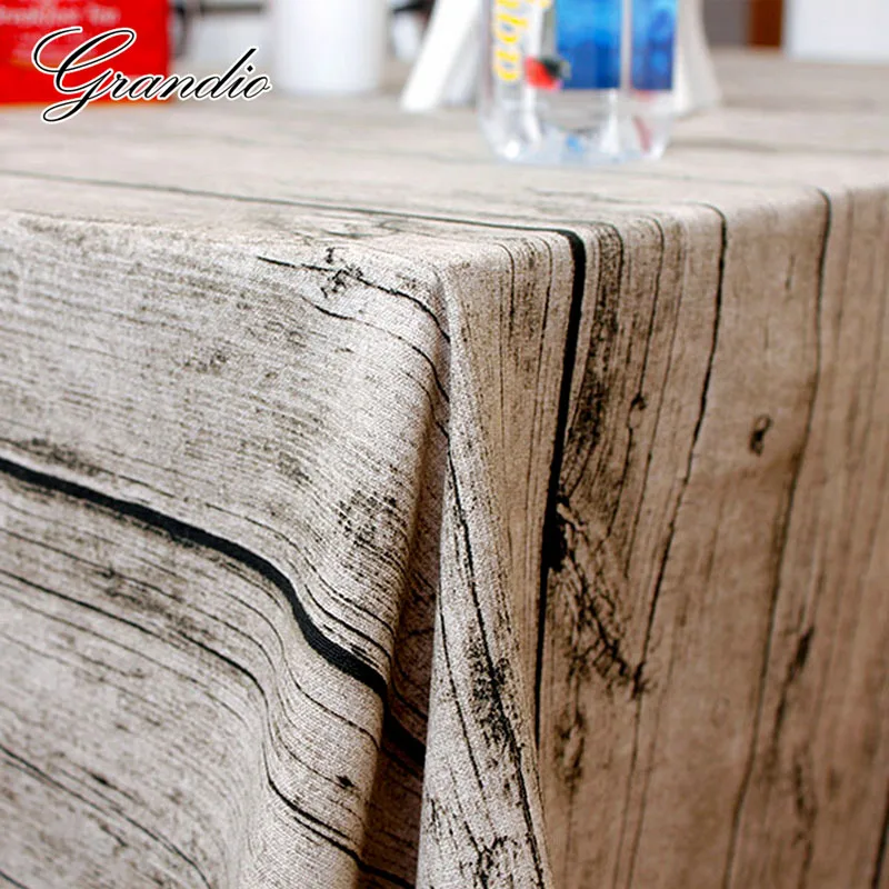 Скатерть из натурального льна 6 размеров набивная хлопковая скатерть с принтом