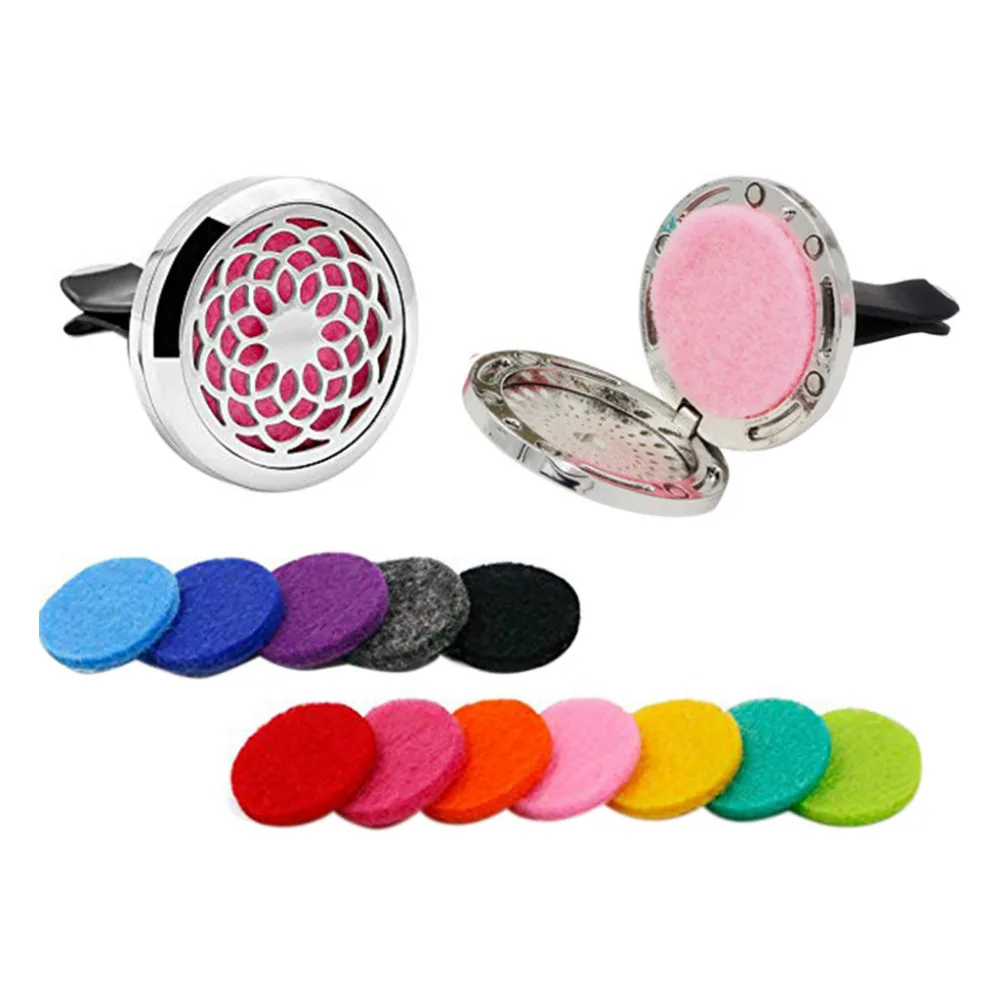 2 шт. автомобильный Ароматерапевтический диффузор эфирного масла из нержавеющей