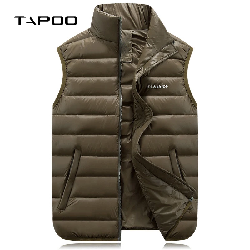 Новинка 2019 жилет повседневный пальто мужской без рукавов для пары зимний высшего