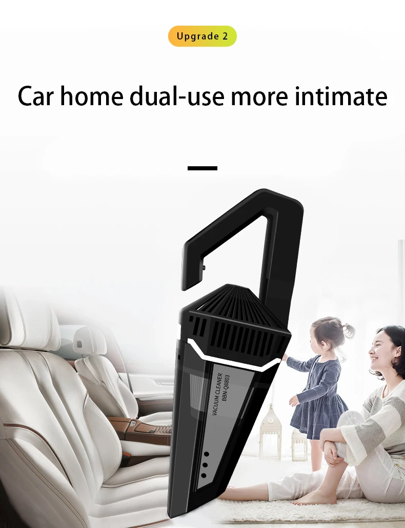 Bonbonnie 12 В автомобильный пылесос Портативный автомобиля vacuu M очиститель инфляции