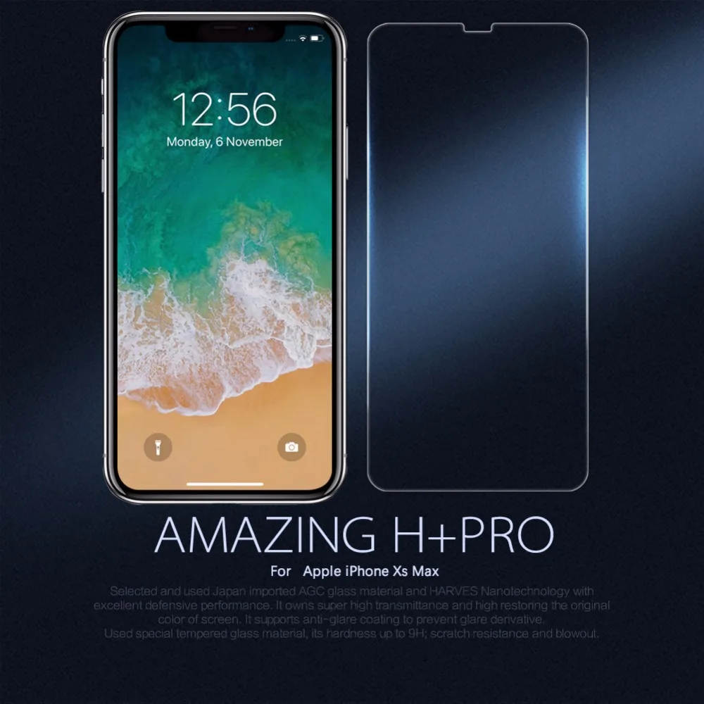 Закаленное стекло Nillkin для iPhone X XS Max XR 8 7 6s 6 Amazing 9H + Pro Защитная пленка экрана Apple 6S