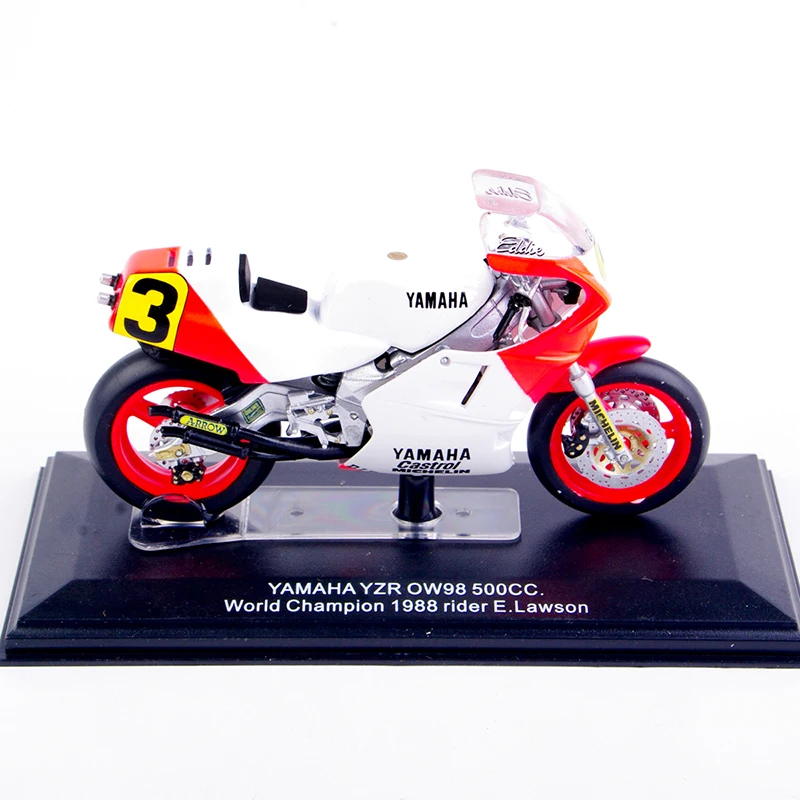Риан день 1/22 масштаб гоночный мотоцикл yamaha YZR OW98 500CC чемпион мира 1988 литья под давлением Металл мотоциклов Модель игрушки для коллекции