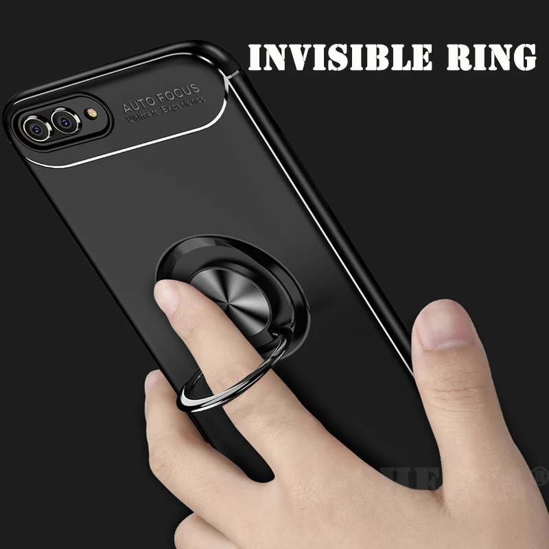 Hybrid Cover for OPPO R9 Plus F1 Global Version 360 Magnetic Finger Ring Holder kickstand Ultra thin Matte Soft TPU Case |