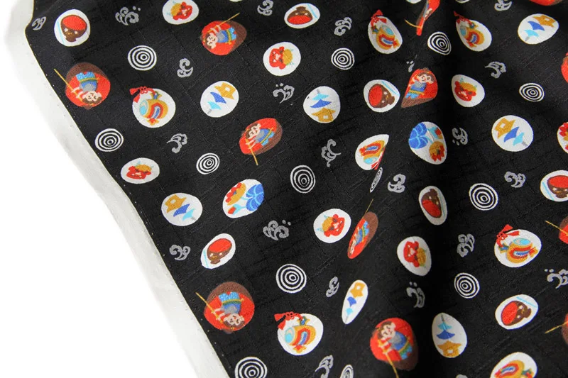 Японское кимоно в стиле пэчворк текстурированная хлопчатобумажная ткань