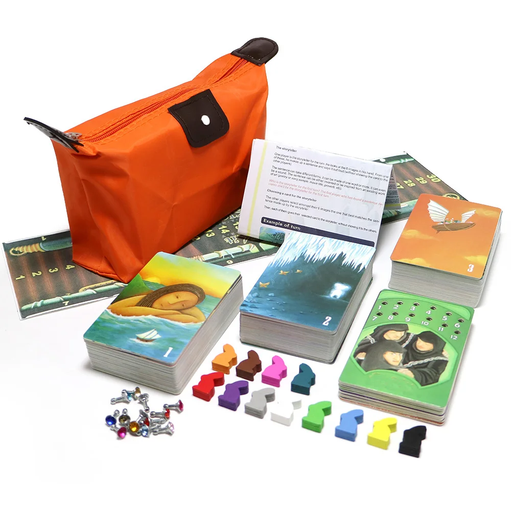 Карточная игра dixit 1+ 2+ 3 деревянные кролики 252 карты детские игрушки Образование для семьи домашние вечерние и забавные настольные игры dixit